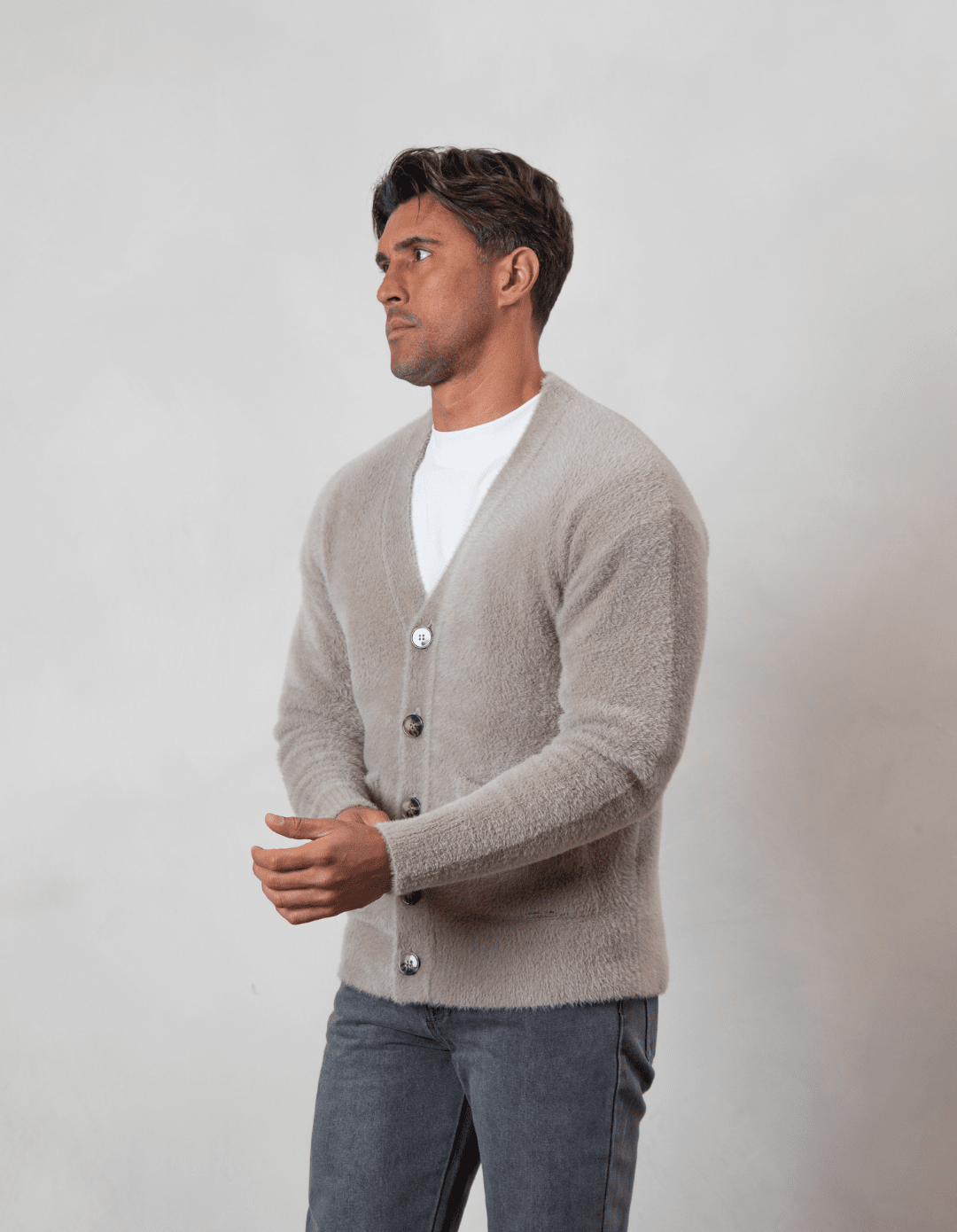 Grey 2025 mohair cardigan