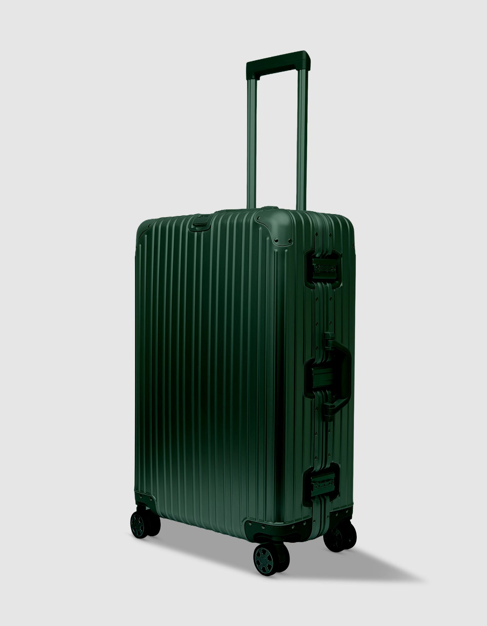 Belier's Large Silver Aluminium Suitcase | Premium Suitcases for