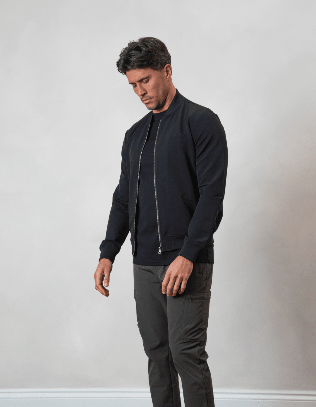 Men s Black Bomber Jacket Bomber Jackets for Men Expand your