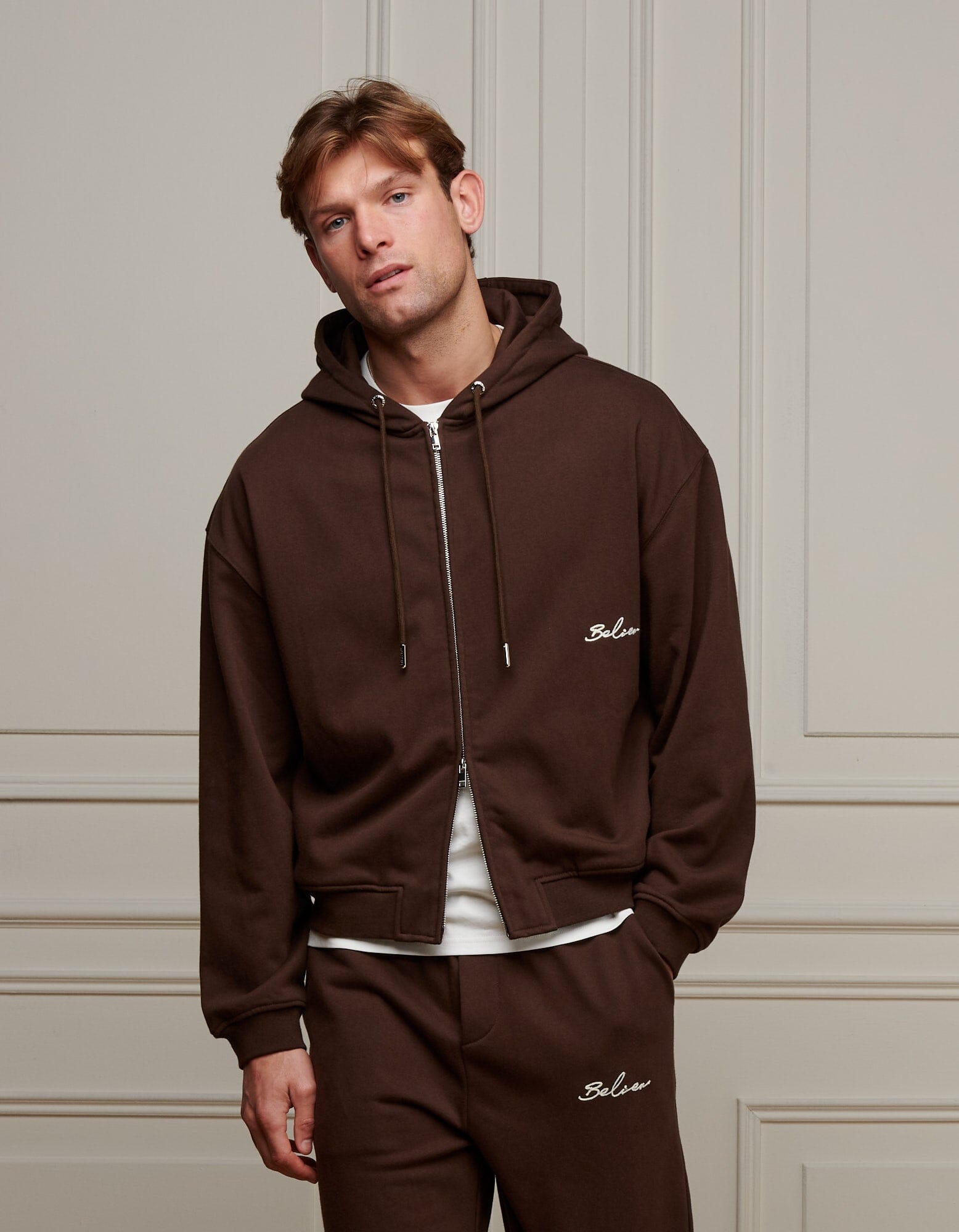 Oversized Hoodies Brown Zip Up Men Men Zip Oversized Hoodie Plus