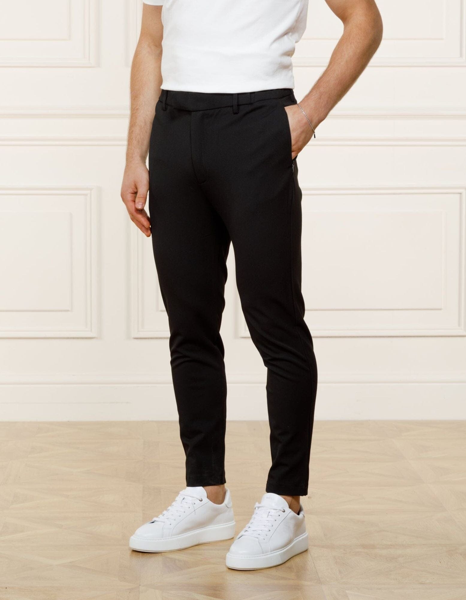 Es Vision Mens Stretch Trousers Uk Men's Black 24hr Trouser Smart