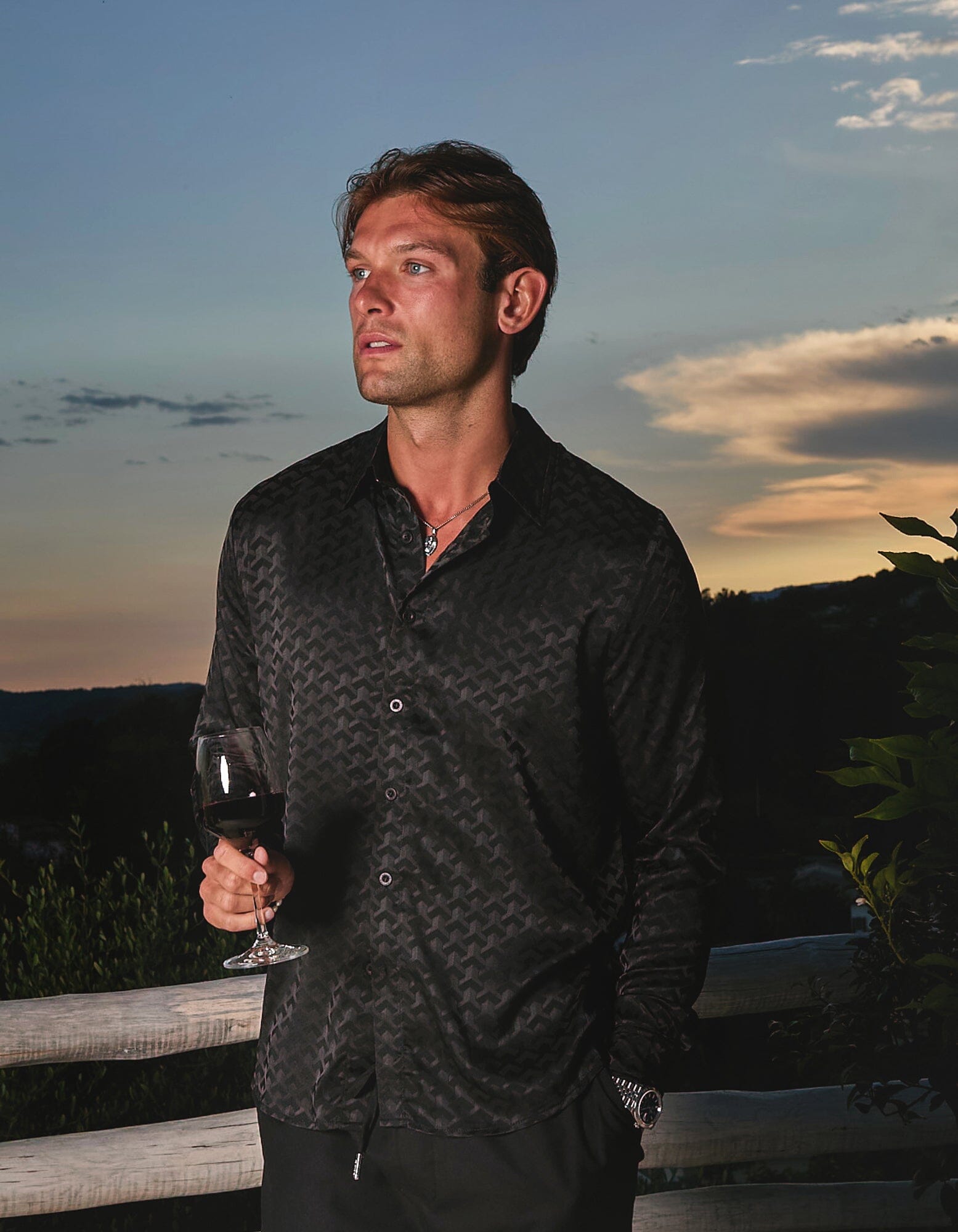 Men's Jacquard Black Illusion Shirt | Smart Shirts for Men | Join our VIP  program today! – BELIER