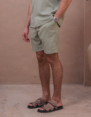 Hassan Seersucker Short - Sage