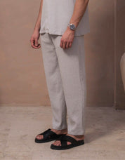 Hassan Seersucker Trouser - Grey