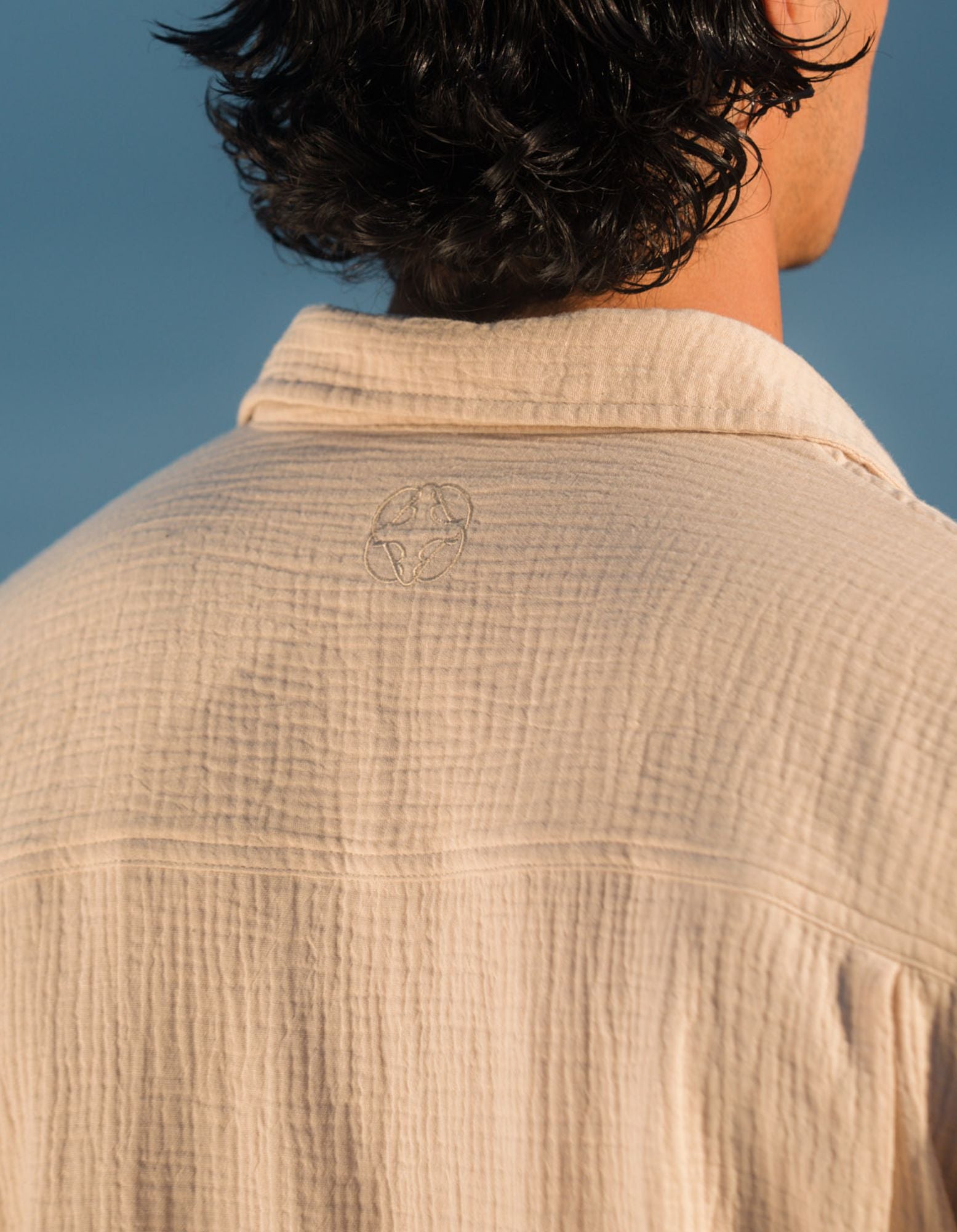 Duane Cotton Gauze L/S Shirt - Sand