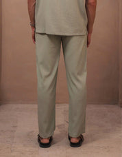 Hassan Seersucker Trouser - Sage