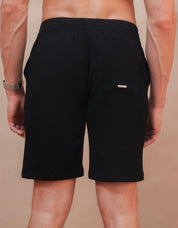 Hassan Seersucker Short - Black