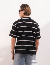 Jordan Oversized Stripe T-Shirt - Black