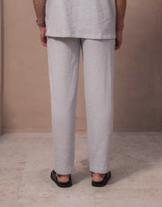 Hassan Seersucker Trouser - Grey