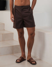 Gaston Relaxed Fit Short - Brown