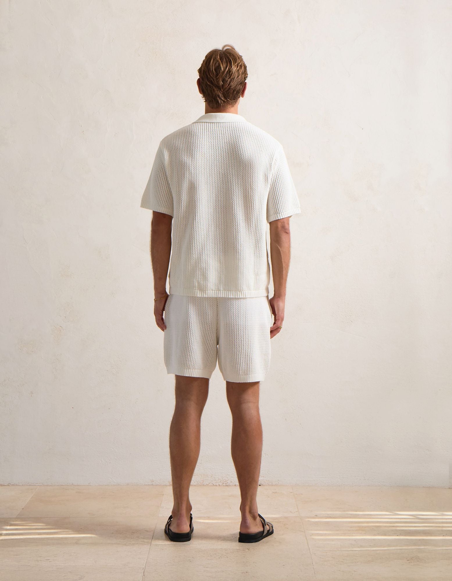 Leon Crochet Shirt - White