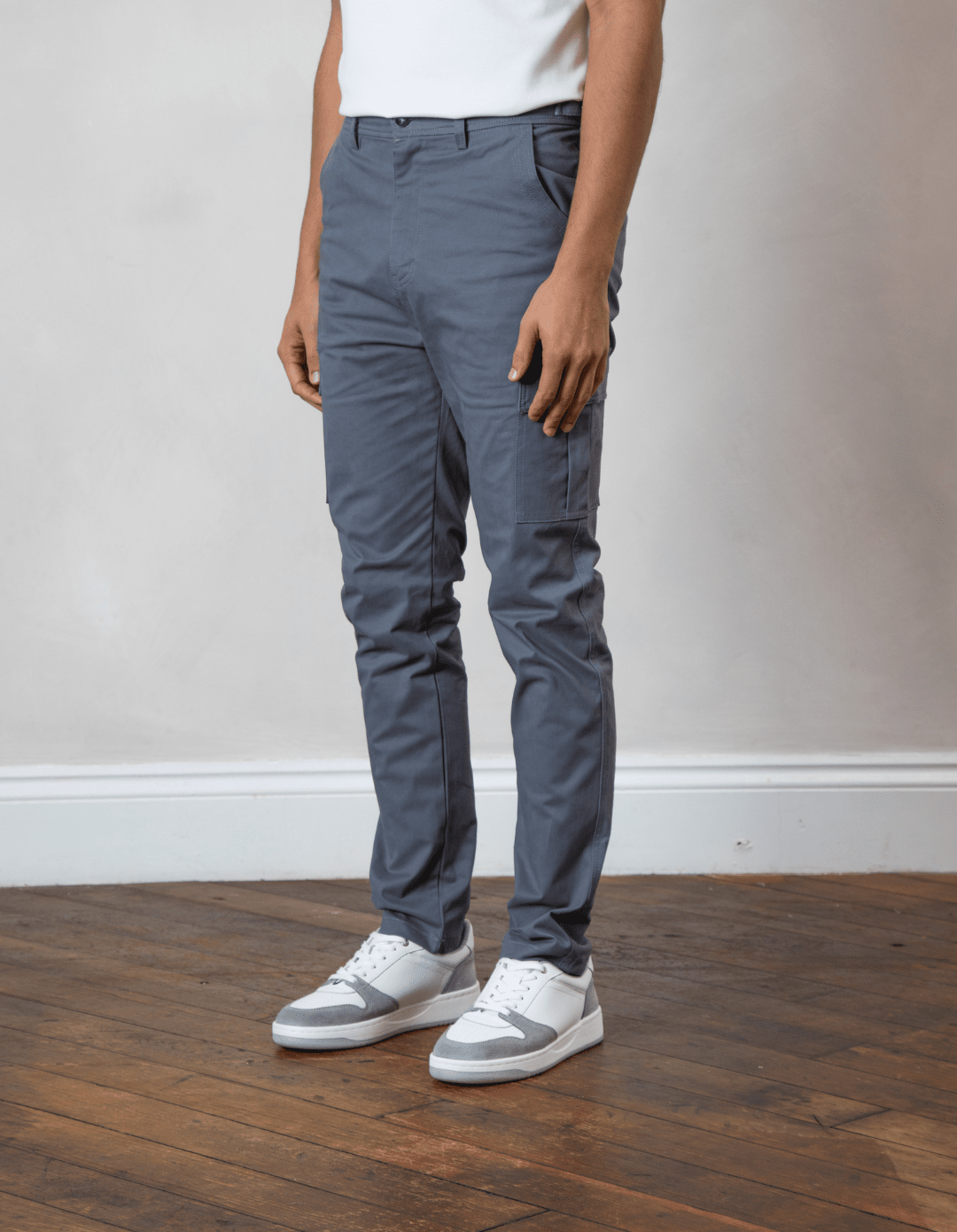 Cotton Cargo Pant Slate Grey