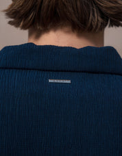Harrison Textured L/S Polo - Navy
