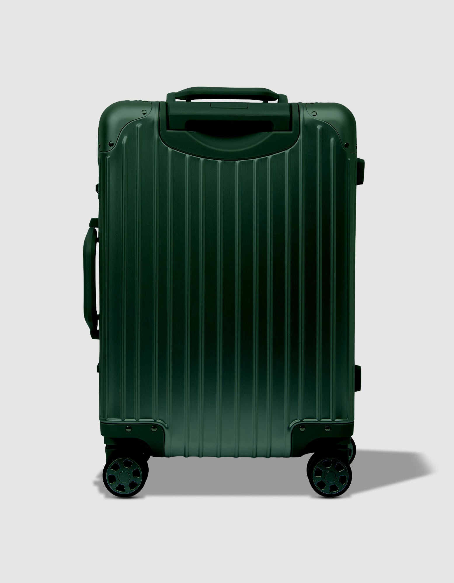 20" Small Aluminium Suitcase - Green