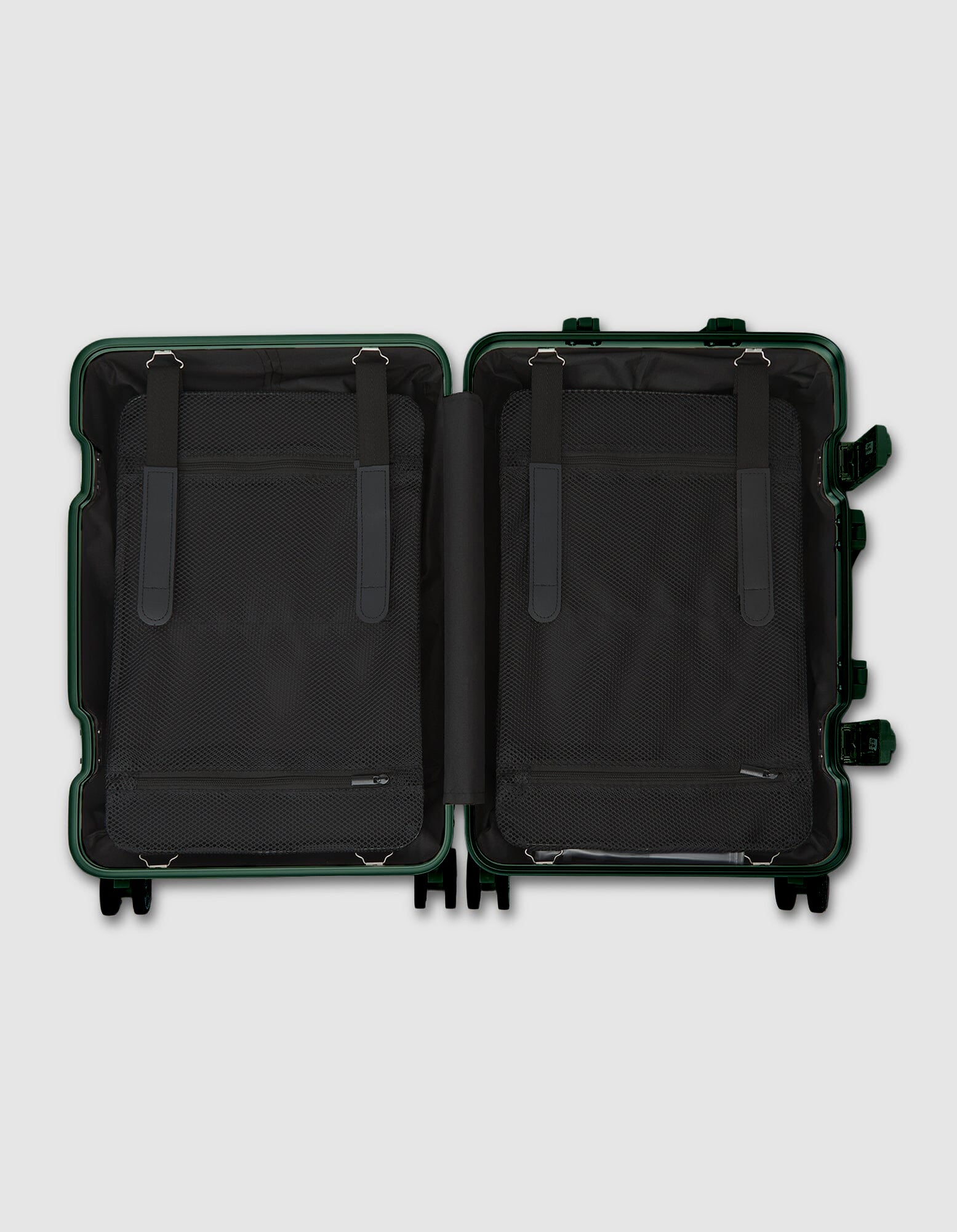 20" Small Aluminium Suitcase - Green