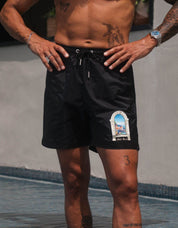 Black Amalfi Arch Swimshort
