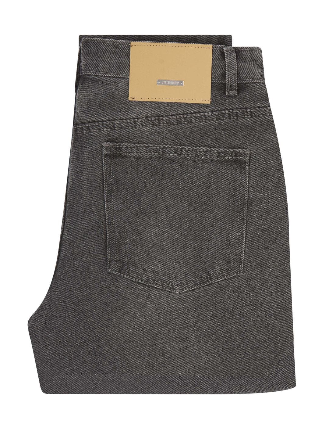 Washed Grey Straight Leg Jeans