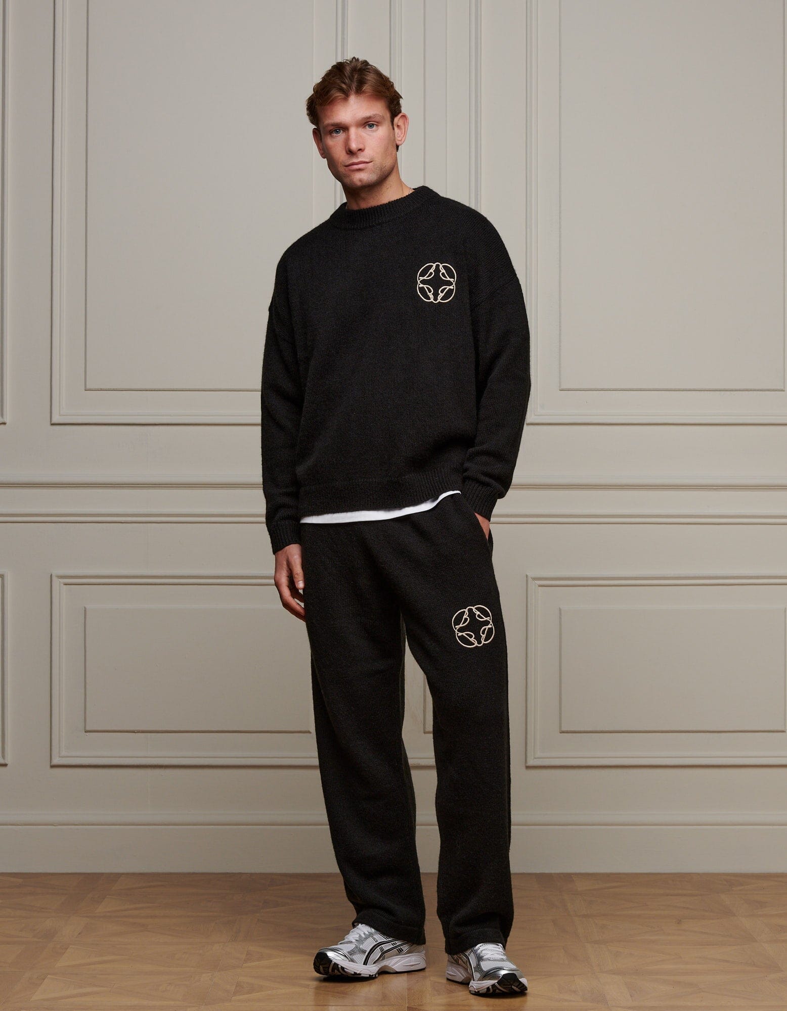 Black Mohair Knit Jumper