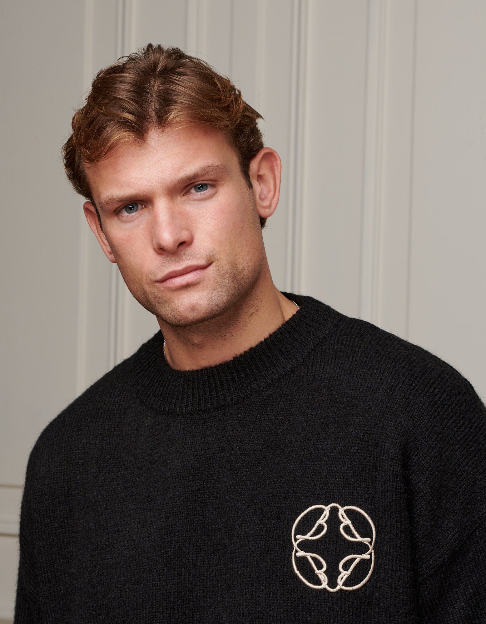 Black Mohair Knit Jumper