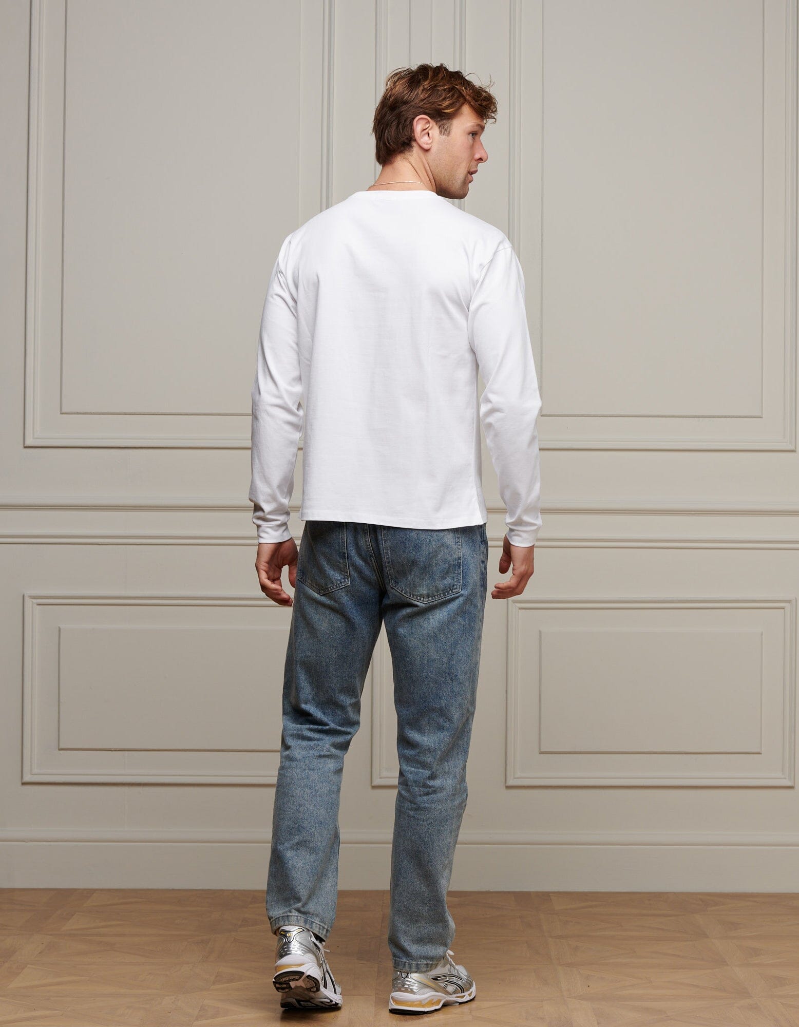 White L/S Pocket T-Shirt