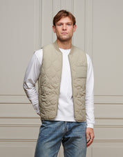 Grey Onion Quilt Gilet