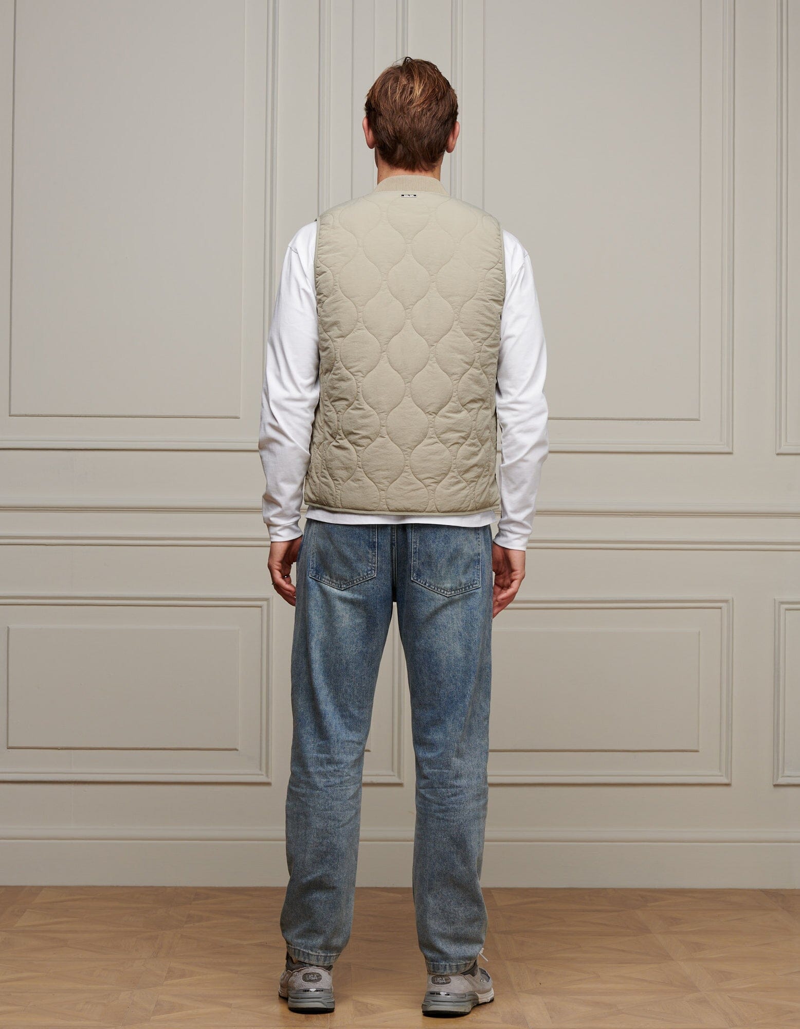 Grey Onion Quilt Gilet