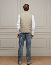 Grey Onion Quilt Gilet