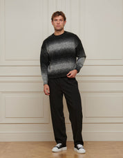 Monochrome Ombre Oversized Knit Jumper