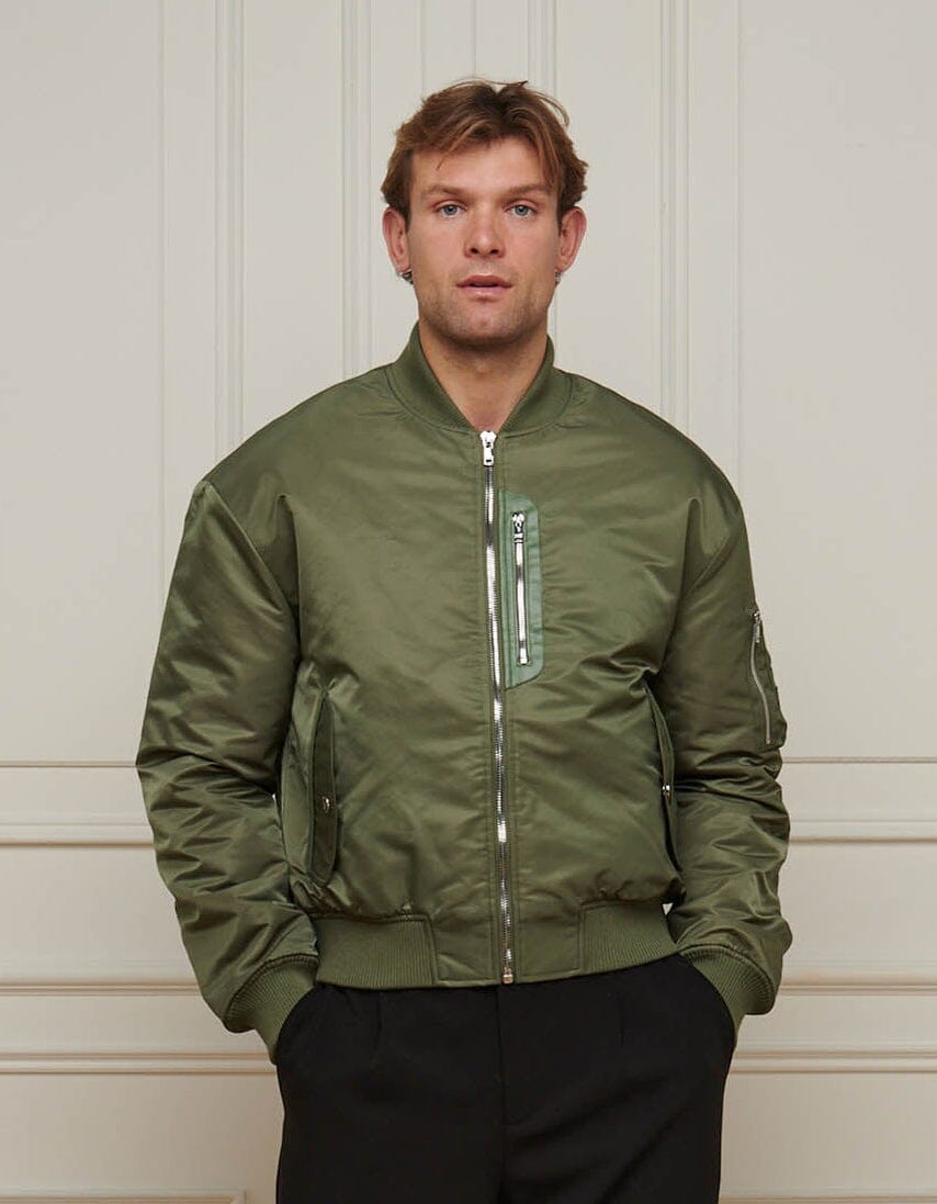 Men's Khaki Bomber Jacket Bomber Jackets for Men Expand your