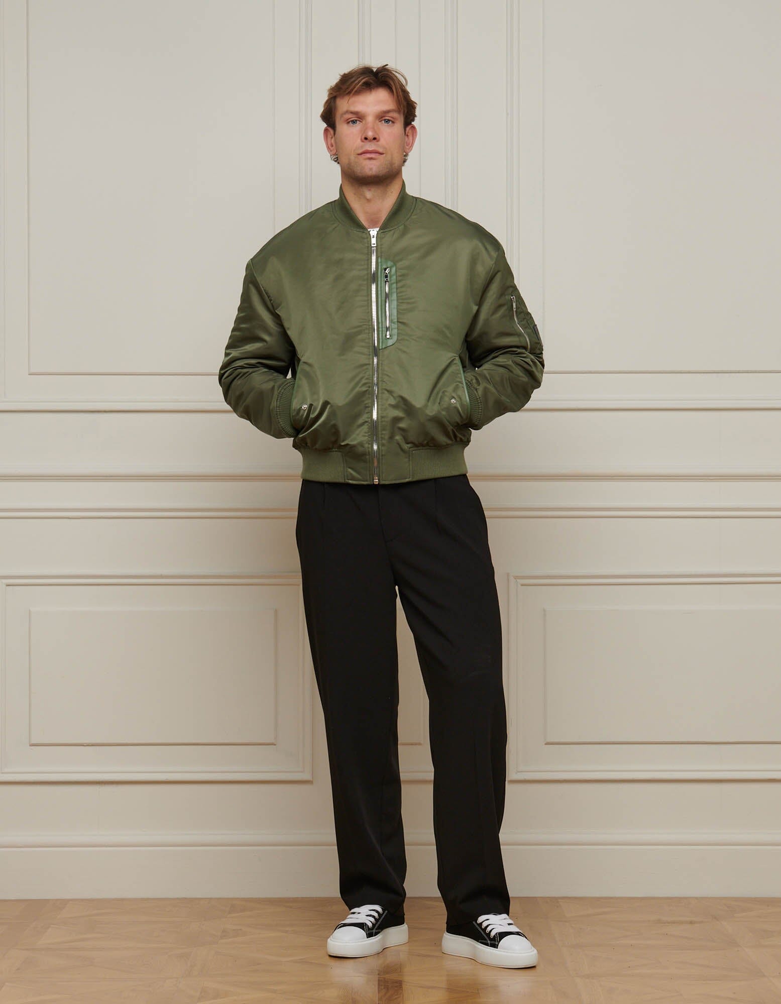 Men's Khaki Bomber Jacket Bomber Jackets for Men Expand your