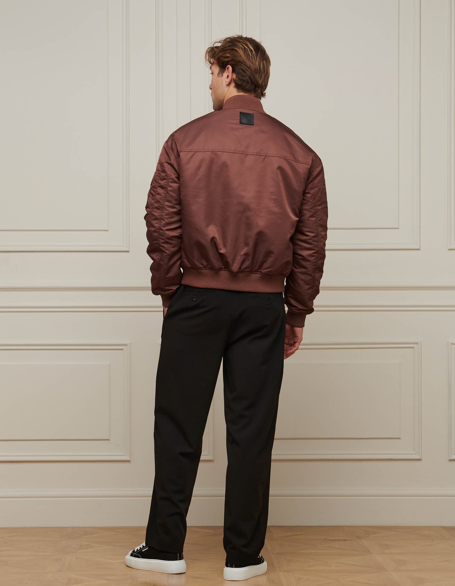 Burgundy Bomber Jacket