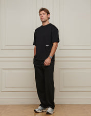 Black Embroidered Logo T-shirt