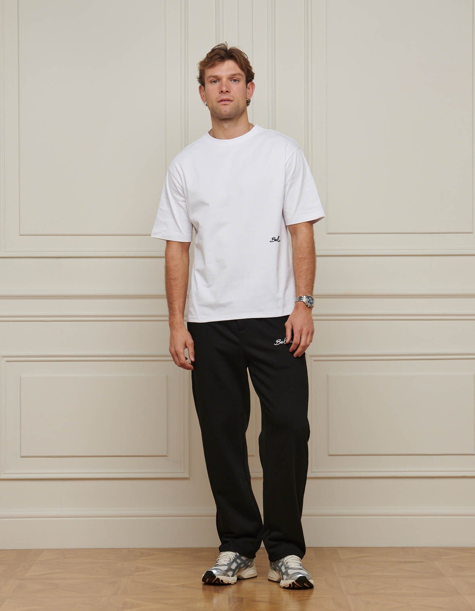 White Embroidered Logo T-shirt