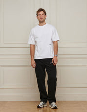 White Embroidered Logo T-shirt