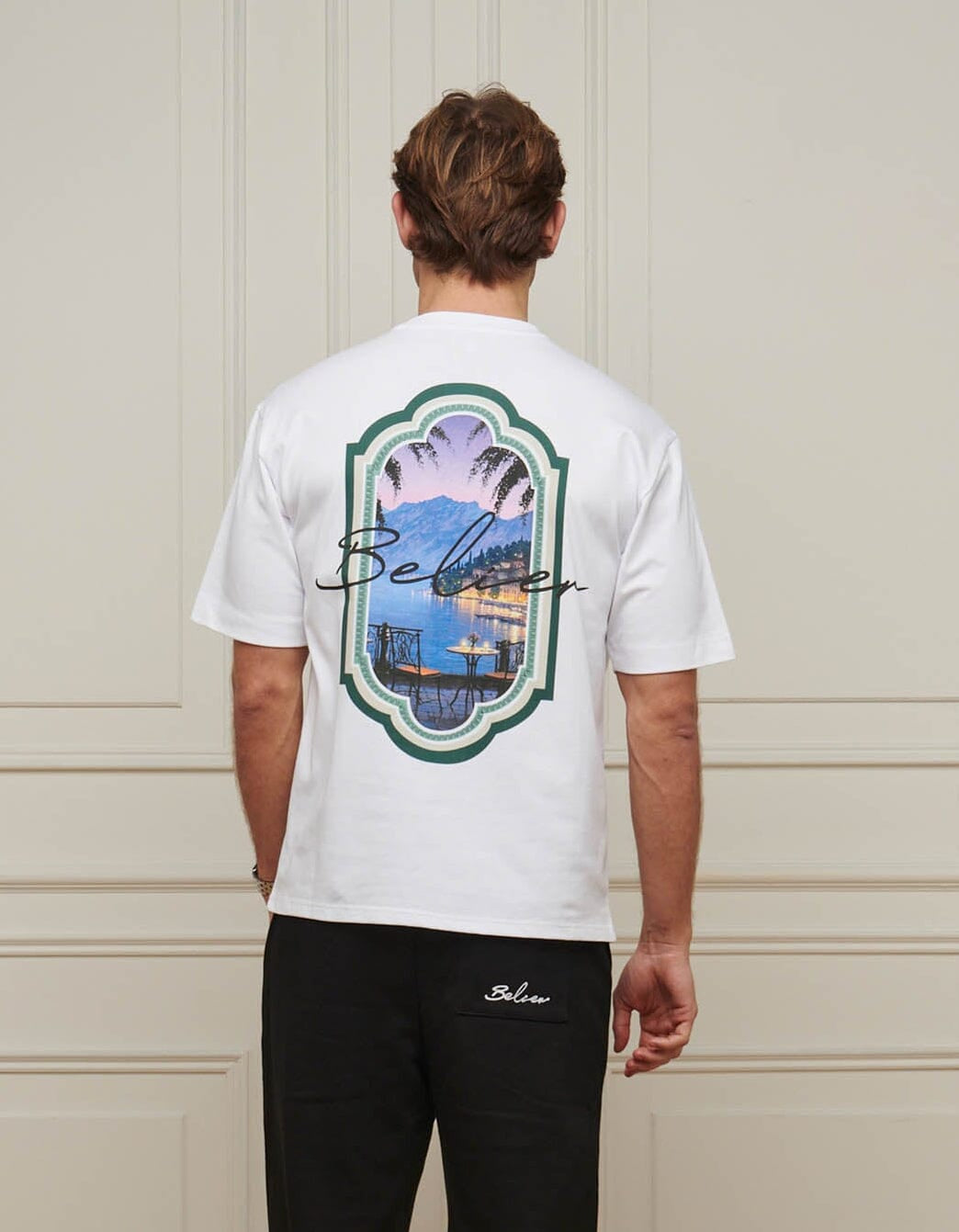 White Riviera View T-Shirt
