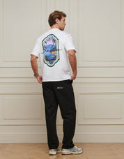 White Riviera View T-Shirt