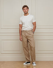 Beige Relaxed Fit Trouser