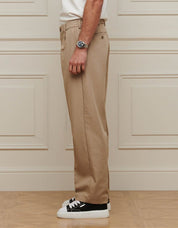 Beige Relaxed Fit Trouser