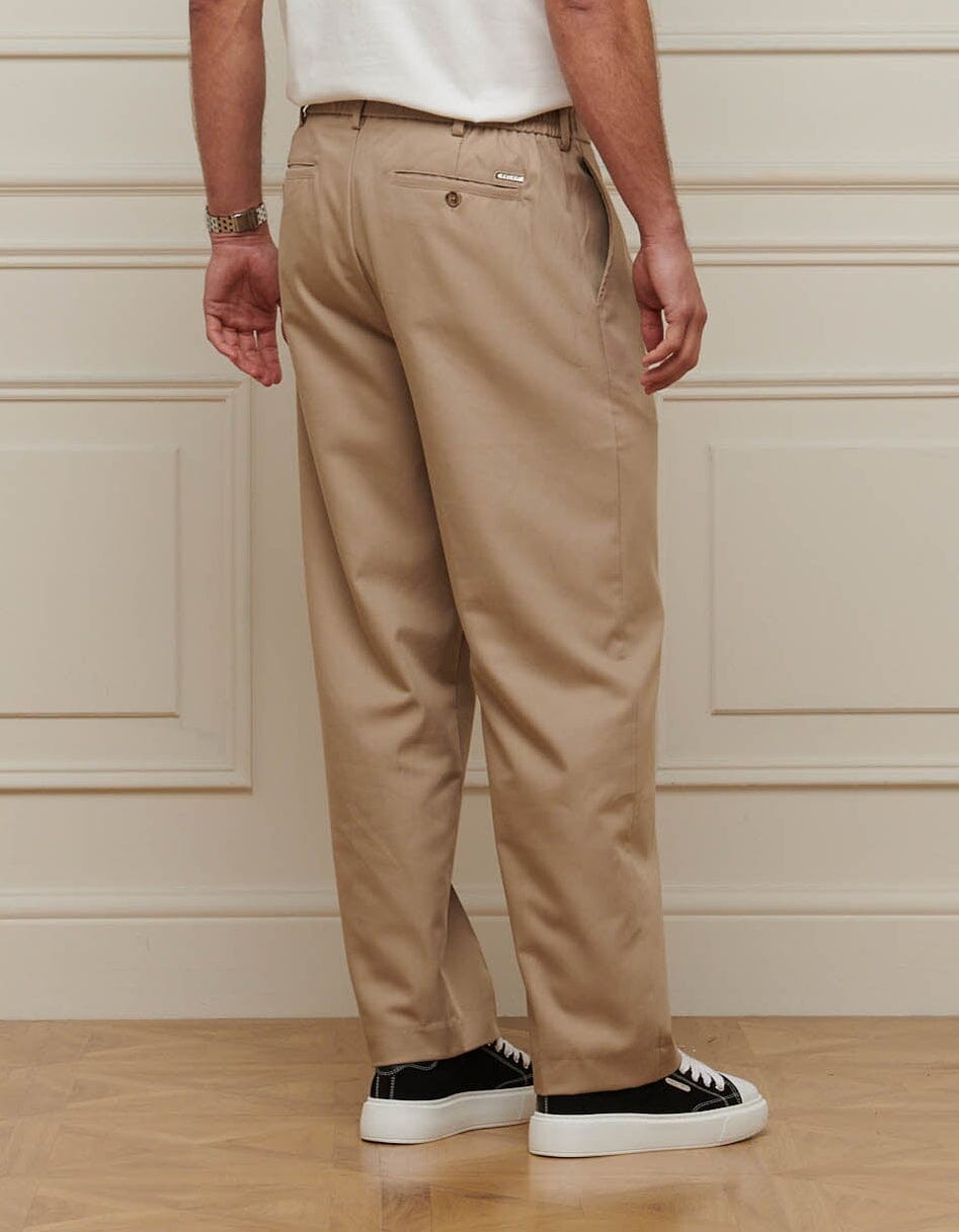 Beige Relaxed Fit Trouser