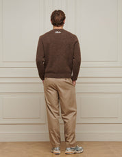 Brown Alpaca Knitted Jumper