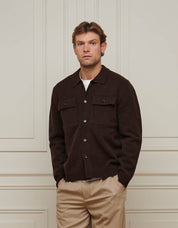 Brown Knitted Overshirt