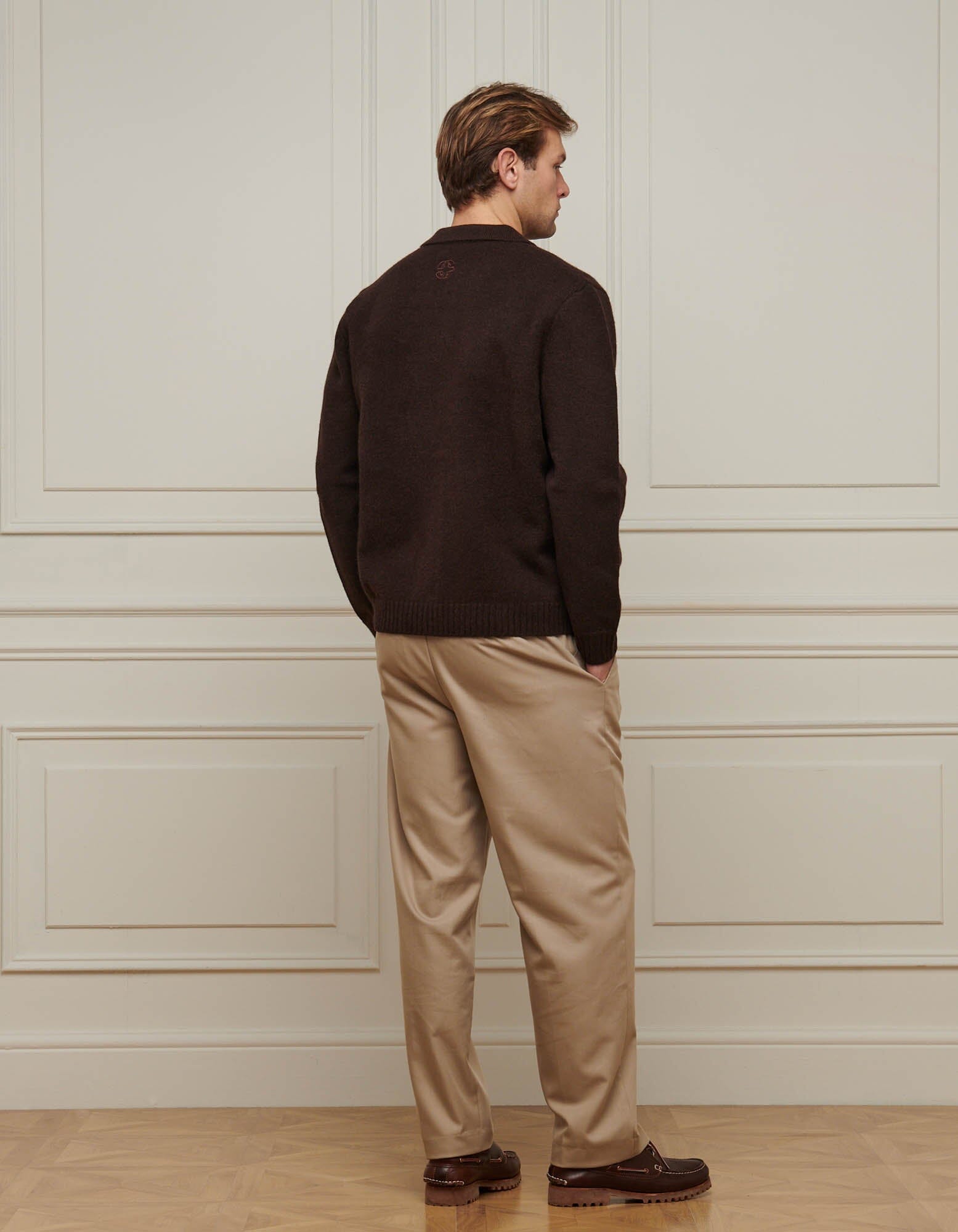 Brown Knitted Overshirt