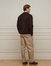 Brown Knitted Overshirt