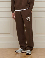 Brown Mohair Knit Jogger