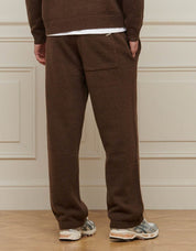 Brown Mohair Knit Jogger