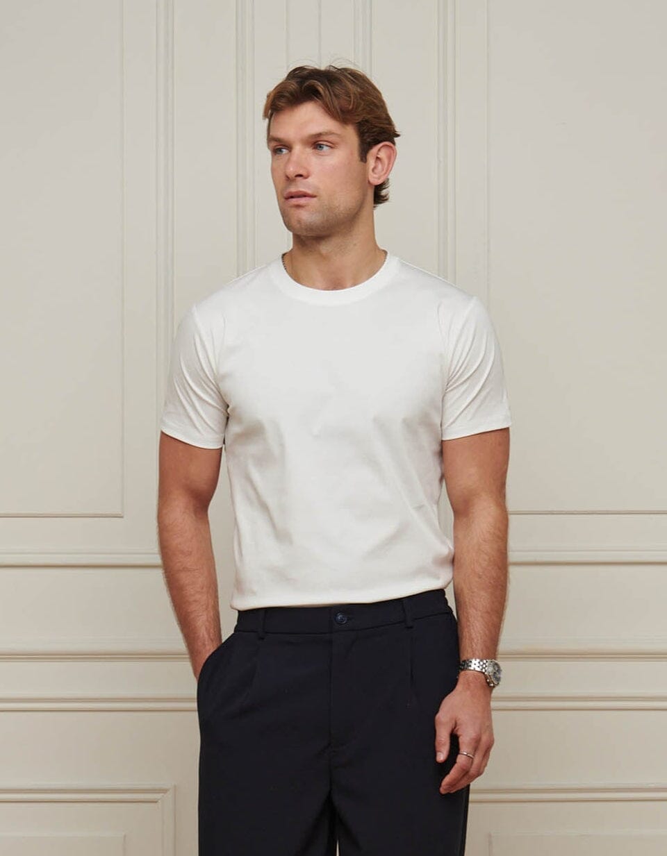 White Mercerised T-Shirt