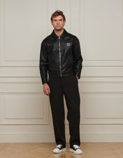 Black Faux Leather Jacket
