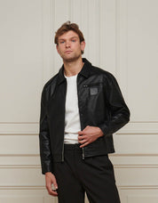 Black Faux Leather Jacket