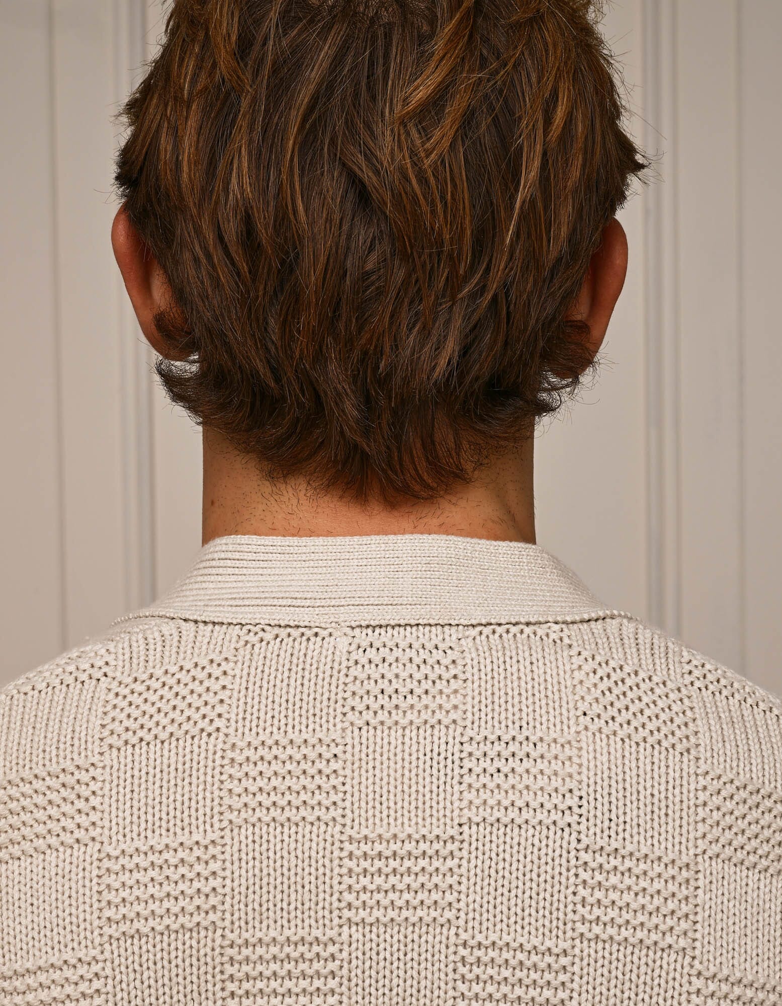 Oat Basket Weave Knit Cardigan