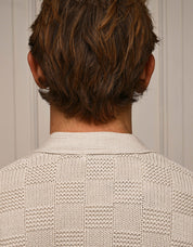 Oat Basket Weave Knit Cardigan